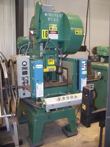 #9478: Minster Mechanical Press- Fabrication Equipment 131-22 14022 Used