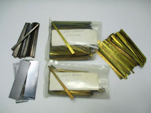 Large Lot Brass &amp; Steel Lab Spacers .010 &amp; .020 Over 400