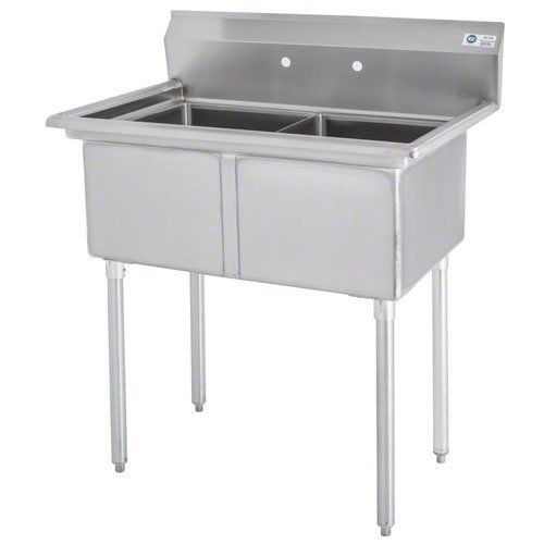 Supera (SK216201) 37-3/16&#034; Two-Compartment Sink