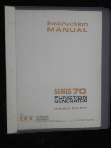 IEC Series 70 (F74, F77) Manual