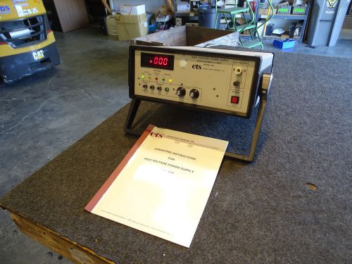 ETS Electro-Tech Systems Model 810 High Voltage Power Supply 0-10kV w/ Manual