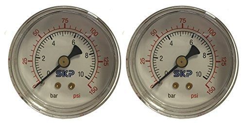SKP G40-10-01 Air Pressure Gauge for Air Compressor WOG Water Oil Gas, 1-1/2&#034;