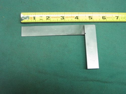 4&#034; MACHINIST SOLID STEEL SQUARE