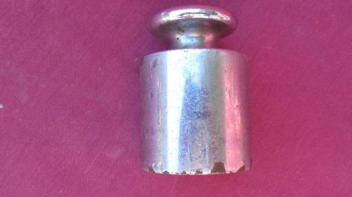 ANTIQUE TOLEDO NICKEL CHROME 1 LB WEIGHT FOR THE  STORE COUNTRY CAST IRON SCALE