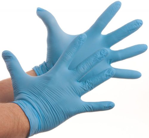 Nitrile disposable gloves powder free (latex free) large great for food services for sale