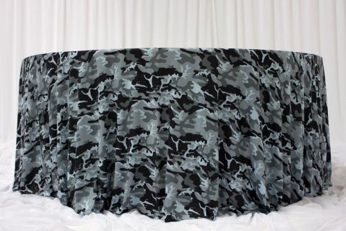 132&#034; round camouflage camo wedding party tablecloth for sale