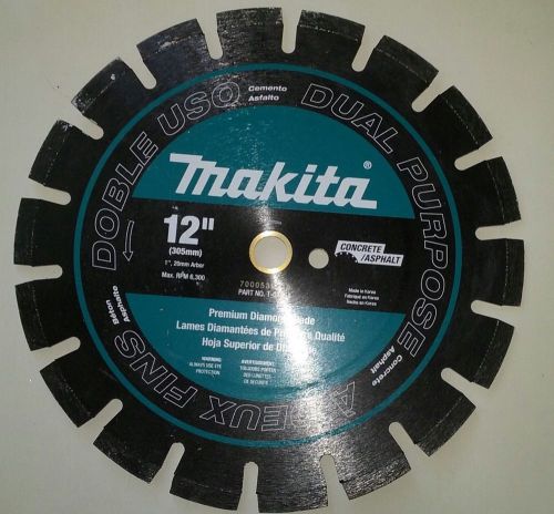 Makita 12&#034; in &gt;new&lt; segmented concrete asphalt dual purpose saw blade t-01264 for sale