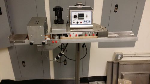 Apm vertical band sealer with hot stamp printing and 3/8in seal for sale