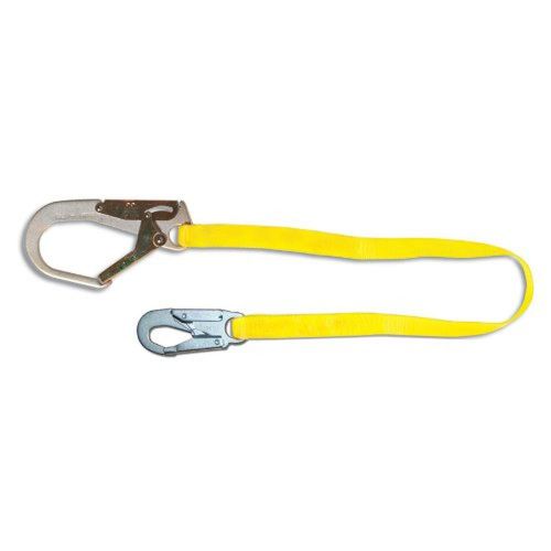 Guardian fall protection 01251 3-foot single leg non-shock absorbing lanyard ... for sale