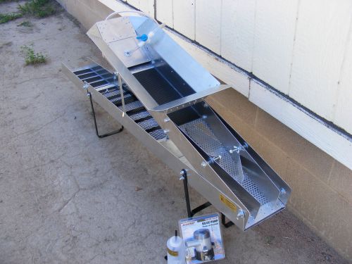 Gold buzzard mini highbanker 8 inch-sluice- with tom tom / washer hose for sale