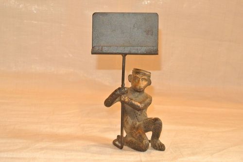 Cast Iron Monkey Card/Picture Holder