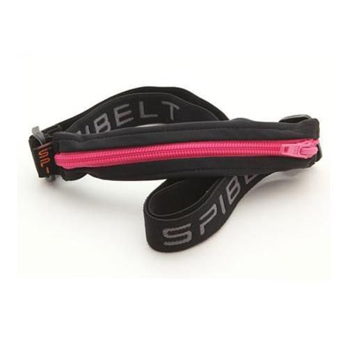 Spibelt original small personal item belt, black fabric/hot pink zipper for sale