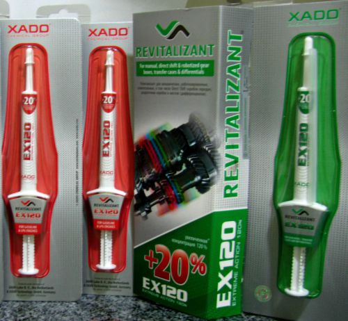 EX120 XADO 2 for gasoline,LPG engines+1for Manual Gearbox,Direct Shift&amp;different