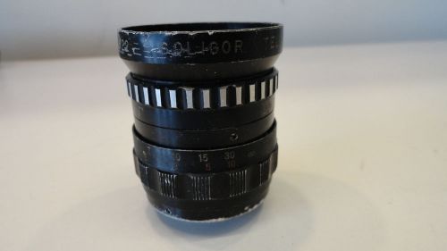 Lens 20: Soligor 25mm 1:1.9 TV Lens Television Lens