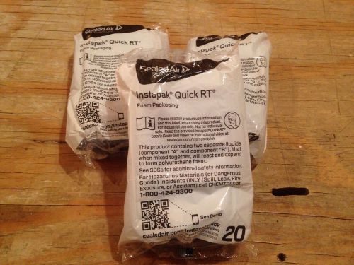 3 Instapak Quick RT # 20 Sealed Air - bags 18x18&#034; No Warmer Needed!