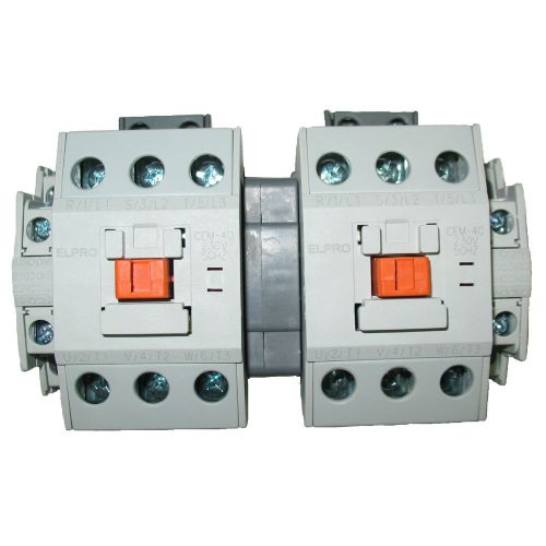 ELPRO CEM-40 Contactor Pair/Set, 3P 40A 230/400V 50-60Hz with interlocking