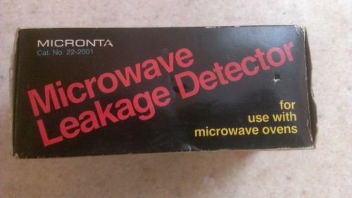 New Micronta Microwave Leakage Detector Cat. No. 22-2001