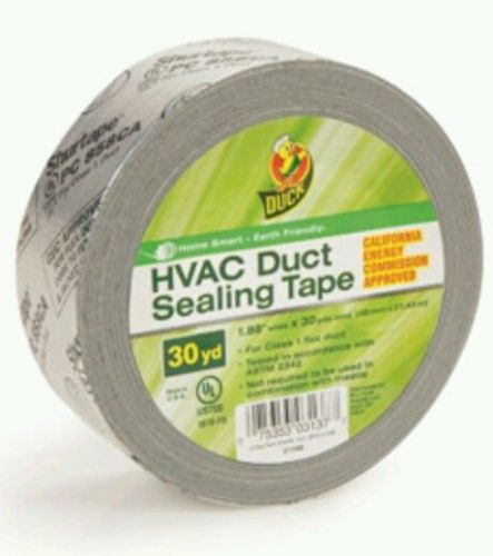 LOT OF 6 Rolls New Duck Brand 181B-FX HVAC Duct Sealing tape 1.88&#034; x 30 yds!