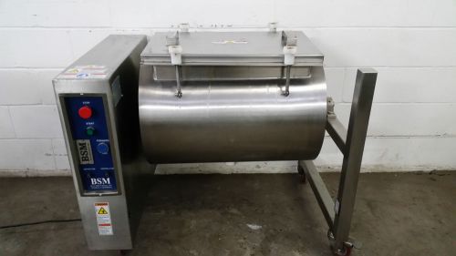 Bsm meat poultry tumbler marinator  stainless steel bsm-t200-2 40 gal tested for sale