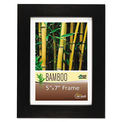 Bamboo Frame, 5 x 7, Black, Sold as 1 Each