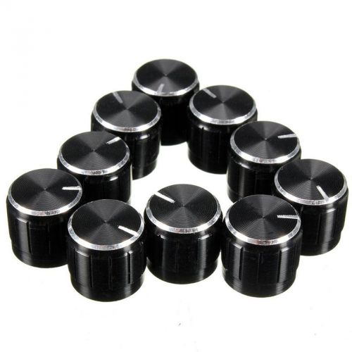 5x useful volume control rotary knobs for 6mm dia knurled shaft potentiometer for sale