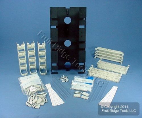 Leviton 110-type wall mount phone wiring base frame kit 300 pair 41mb2-ext for sale