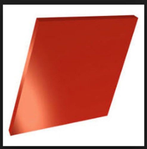 ACRYLIC SHEET .125&#034;x24&#034;x48&#034; FIRE ENGINE RED OPAQUE PERSPEX PLEXIGLAS LUCITE GLOS
