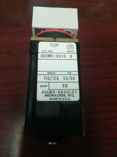 Allen Bradley 800MS-X016 Series D Push Button Switch