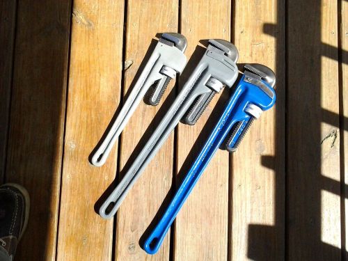 Rothenberger 24&#034; aluminum / 24&#034;  ridgid pipe wrench / 18&#034; alum. wrench for sale