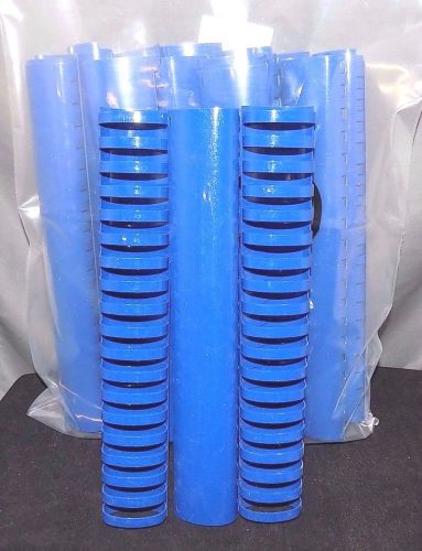 19-Ring W.B. Plastic Binder Spines, Blue, 1 3/4&#034;, Lot of 25