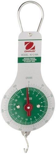 Ohaus 8012-MA Dial Type Spring Mechanical Scale, 500g/18oz Capacity, 5g/0.25oz