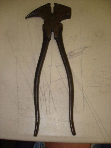 CRESCENT Brand 10&#034; Fence Pliers #1936-10 Made In The USA- Nice Condition