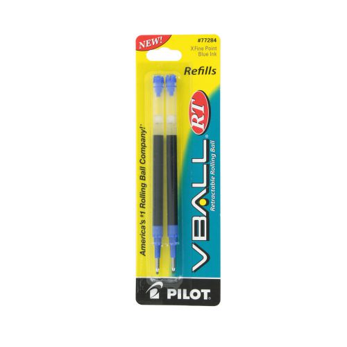 &#034;Pilot Refill For V Ball Retractable Rolling Ball Pen, Extra Fine, Blue Ink&#034;
