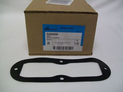 Crouse-Hinds (25) GASK805N 1-1/2&#034; Neoprene Gasket For Form 8/Mark 9 Conduit Body