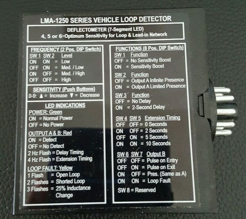 Used EDI LMA-1250 Series Vehicle Loop Detector
