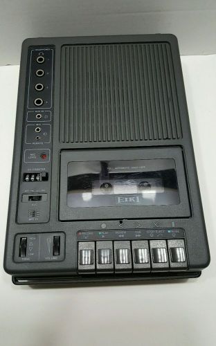 Vintage Portable EIKI 3279A Cassette Tape Recorder w/ Multiple Headphone Outputs
