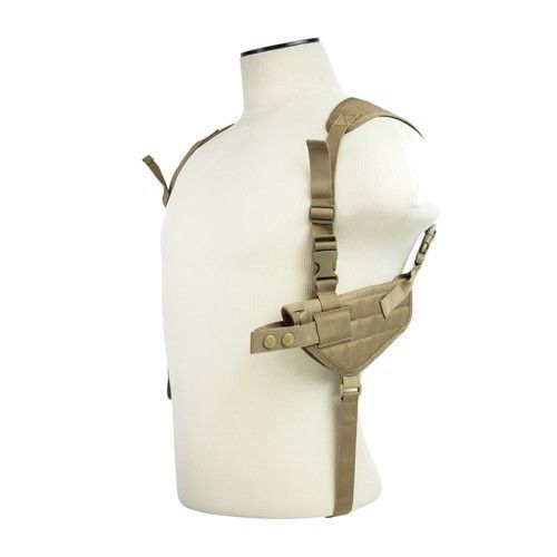 NcStar Vismall Ambidextrous Horizontal Shoulder Holster Tan CV2909T