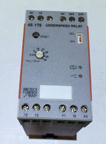 45175 Underspeed Relay with NO/NC Contacts, 230 V ac RS 321-6848