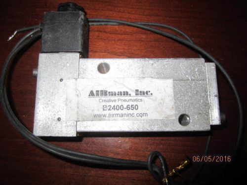 AIRman Pneumatic Valve B2400-650 - 3 Function Electronic Switch NEW