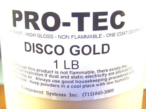 1 POUND - DISCO GOLD  - PRO TEC  POWDER PAINT