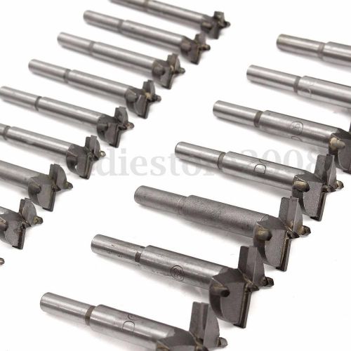 16pcs 15-35mm Drill Bits Professional Forstner Woodworking Hole Saw Wood Cutter