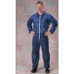 Poly Coverall Disposable Swine Confinements Poultry Producers 2XL Case of 25