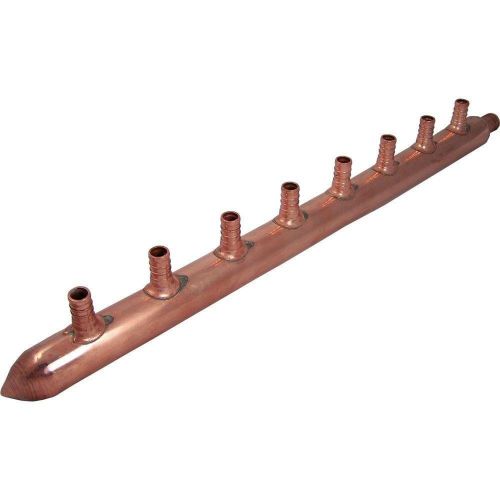 Sharkbite 22789 8-port closed copper pex manifolds 1-inch trunk 3/4-inch 1/2-... for sale