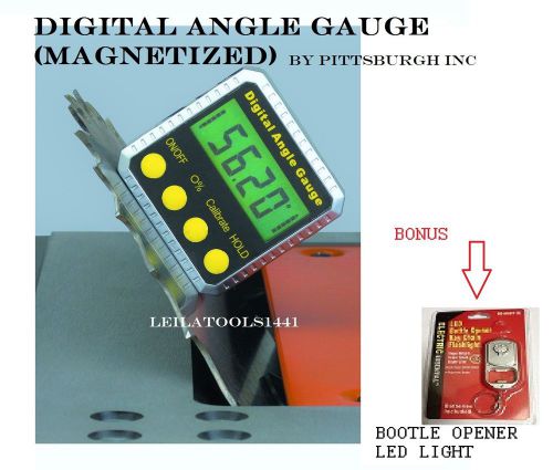 Pittsburgh - digital bevel box inclinometer angle gauge meter !brand new! magnet for sale