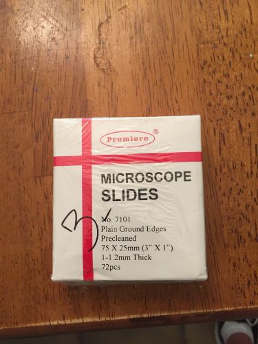 Premiere Microscope Slides 75x25mm (72pcs)