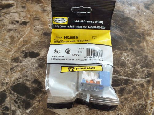 New package of hubbell hxj5eb xcelerator cat5e jack for sale