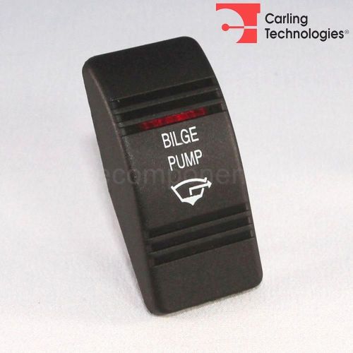 Carling Contura III Actuator Bilge Pump Black Button Red Bar Lens