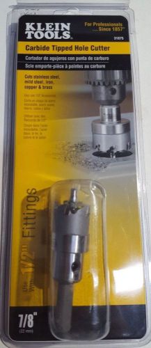 Klein tools carbide tipped hole cutter 7/8&#034;  31875 for sale