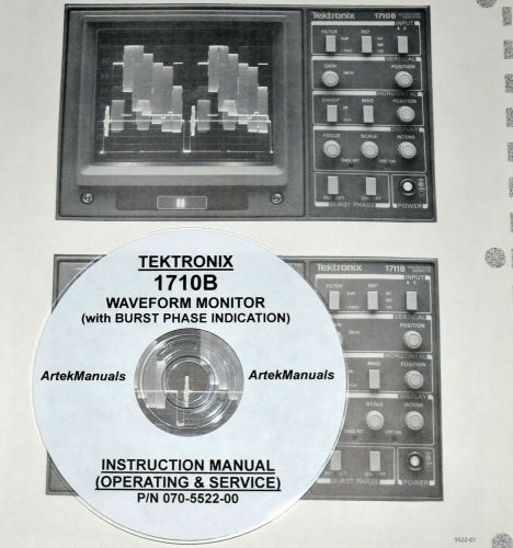 Tektronix 1710B Waveform Monitor Operating &amp; Service Manual