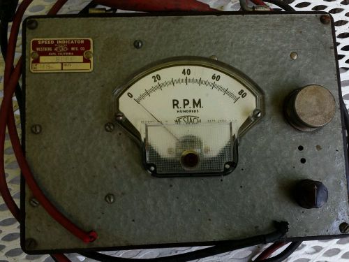 Vintage Westburg Electrical Instruments RPM Meter, Industrial  Decor Steampunk